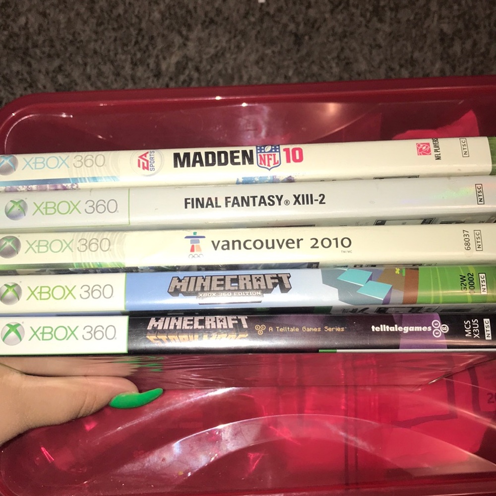 Five Xbox 360 games